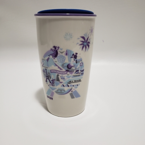 Disney Starbucks Epcot Ceramic Tumbler Imagination